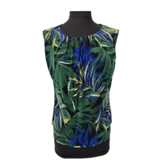 Calvin Klein Tropical Print Tank NWT - Picture 1 of 3
